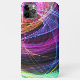Abstracte regenbooglichten vortexlichten iPhone 11 pro max hoesje