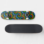 Abstracte regenboogscheurplaat skateboard (Horizontaal)