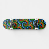 Abstracte regenboogscheurplaat skateboard (Horizontaal)