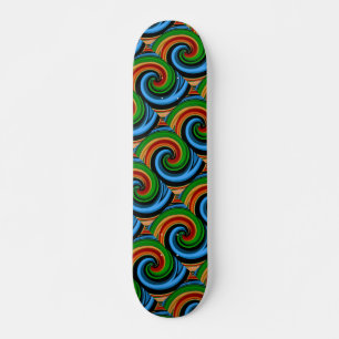 Abstracte regenboogscheurplaat skateboard