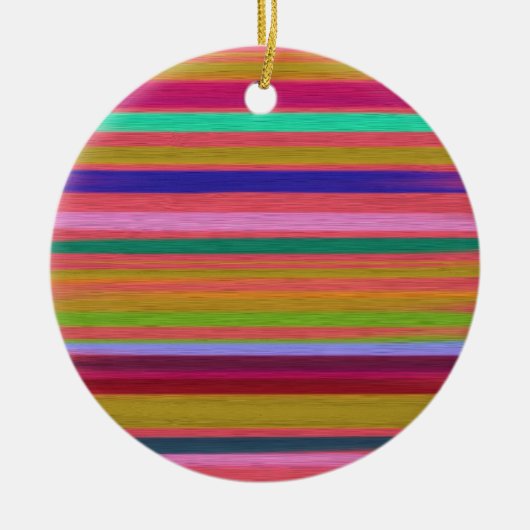 Abstracte regenboogstrepen moderne keramisch ornament (Voorkant)