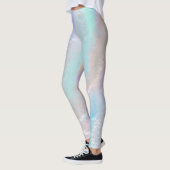Abstracte regenboogtextuur leggings (Links)