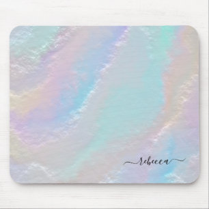 Abstracte regenboogtextuur muismat