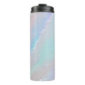 Abstracte regenboogtextuur thermosbeker (Voorkant)