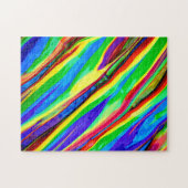 Abstracte regenboogverf legpuzzel (Horizontaal)