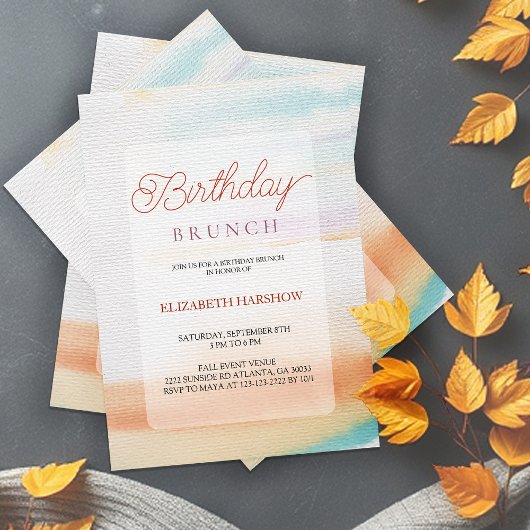 Abstracte regenboogverjaardag kaart