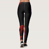 Abstracte regenboogverlichting leggings (Achterkant)