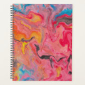 Abstracte regenboogwaterval planner (Voorkant)