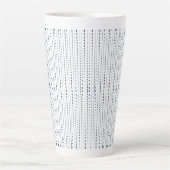 Abstracte regendruppels latte mok (Voorkant)