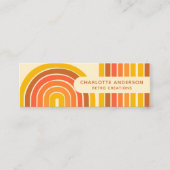 Abstracte rendy naam Retro  Wave Mini Visitekaartje (Voorkant)