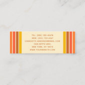 Abstracte rendy naam Retro  Wave Mini Visitekaartje (Achterkant)