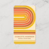 Abstracte rendy naam Retro  Wave Visitekaartje (Voorkant)