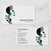 Abstracte rescenten 01 - groen gras visitekaartje (Voorkant / Achterkant)