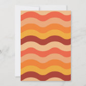 Abstracte retro 70s groovy funky gepersonaliseerd bedankkaart (Voorkant)