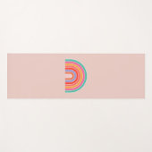 Abstracte Retro Colorful Rainbow Yogamat (Voorkant (horizontaal))