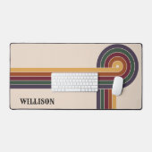 Abstracte retro jaren 80 bureaumat (Keyboard & Muis)