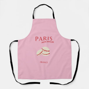 Abstracte Retro Pastel Paris Pink ans Pastel Trave Schort