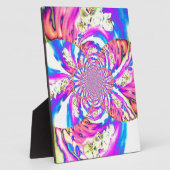 Abstracte retro roze bloemenmandala roze orchideeë fotoplaat (Zijkant)