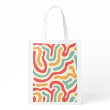 Abstracte Retro Wavy Naadloze Patronen