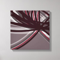 Abstracte ribbons, grijs en Bourgogne | Schaduwen 