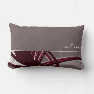 Abstracte ribbons Monogram Kussen