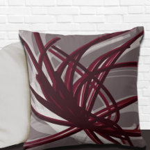 Abstracte ribbons van grijs en Bourgogne