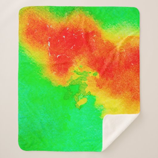 Abstracte rijke textuurillustraties. Creative patt Sherpa Deken (Voorkant)