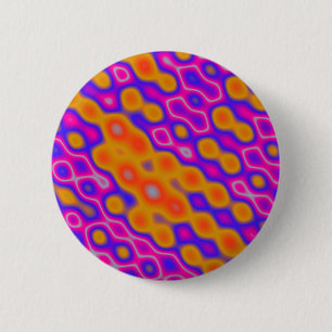 Abstracte rimpelingen ronde button 5,7 cm