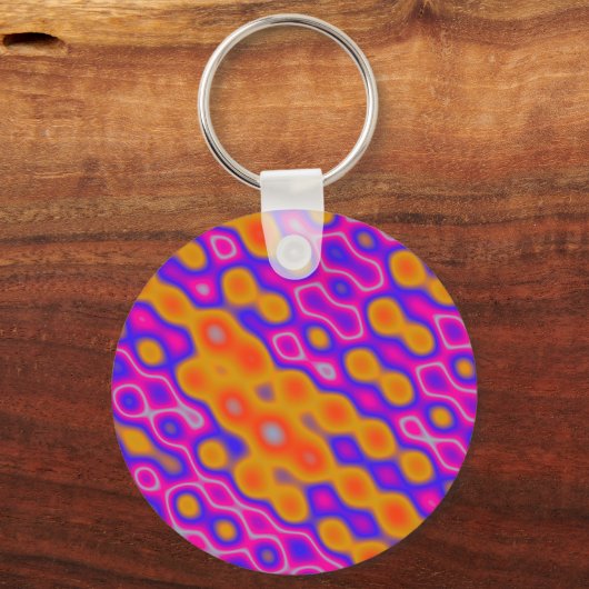 Abstracte rimpels sleutelhanger (Voorkant)