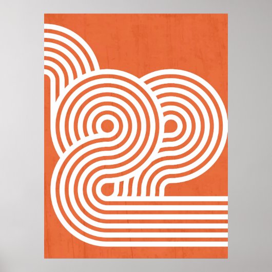 Abstracte Ritmes in Beweging Poster (Voorkant)