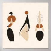Abstracte rituele vormen poster (Voorkant)
