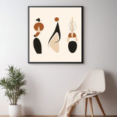 Abstracte rituele vormen poster