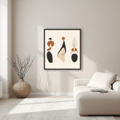 Abstracte rituele vormen poster