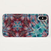 ABSTRACTE RODE BLUE MOSAIC STAR Case-Mate iPhone CASE (Achterkant (horizontaal))