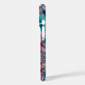 ABSTRACTE RODE BLUE MOSAIC STAR Case-Mate iPhone CASE (Achterkant / Links)