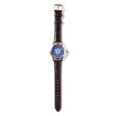 ABSTRACTE RODE BLUE STAR HORLOGE (Bandje)