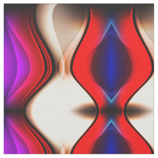 Abstracte rode en Paarse golven Stof