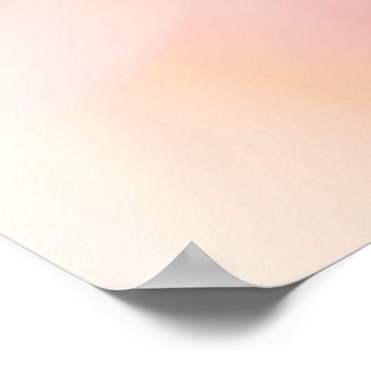 abstracte rode en roze achtergrond met witte ringe poster (Hoek)