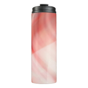 abstracte rode en roze achtergrond met witte ringe thermosbeker