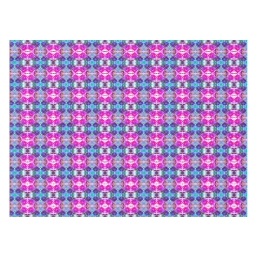 Abstracte rode en witte ventilator tafelkleed (Voorkant (Horizontaal))