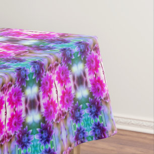Abstracte rode en witte ventilator tafelkleed