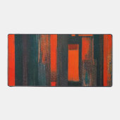 Abstracte rode en zwarte kunst bureaumat (Voorkant)