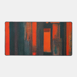 Abstracte rode en zwarte kunst bureaumat