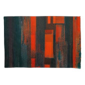 Abstracte rode en zwarte kunst kussensloop (Voorkant-Links)