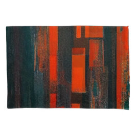 Abstracte rode en zwarte kunst kussensloop