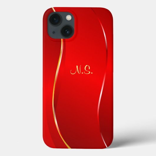 Abstracte rode lijn Case-Mate iPhone case (Achterkant)