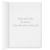 Abstracte rode Lily-bloem met verdraaide bladeren (Binnen (Rechts))