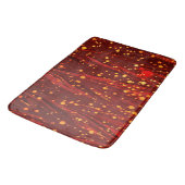ABSTRACTE RODE MARBLED PAPIER MET GOUDE SPLASHEDEN BADMAT (Gekanteld)