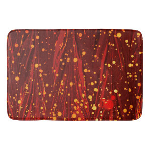 ABSTRACTE RODE MARBLED PAPIER MET GOUDE SPLASHEDEN BADMAT