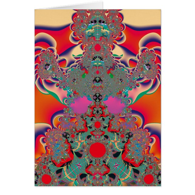 Abstracte Rode Meditatiekunst (Voorkant)
